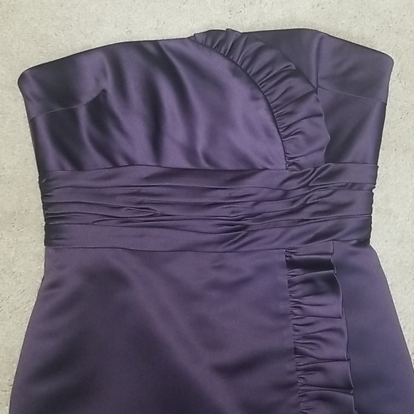 Priscilla of Boston Strapless Short Gown in Purple - Picture 2 of 4